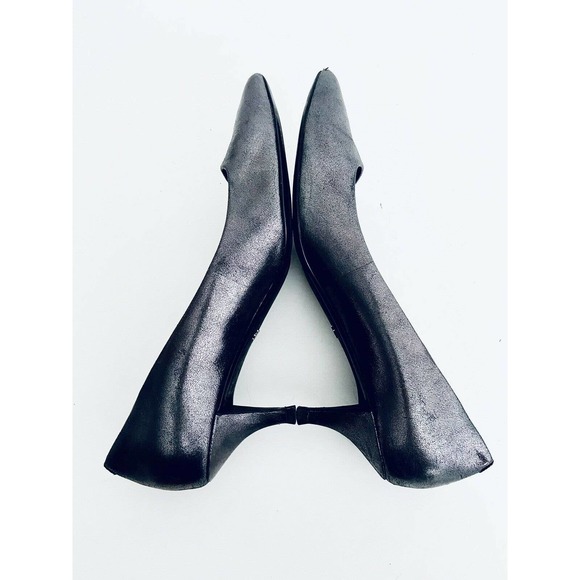 Kenneth Cole Black Silver Sz 7M 2” Heel - Picture 11 of 12